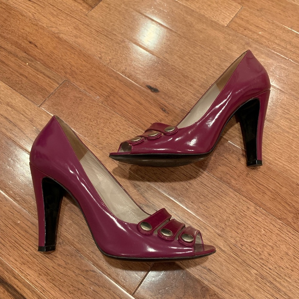 Marc by Marc Jacobs Patent Fuchsia Heels